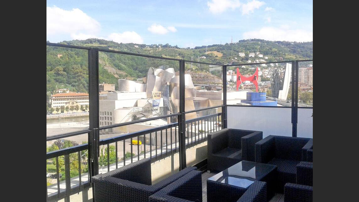 Mamparas cristal hostelería Bilbao Bizkaia Arranz