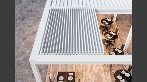 Pérgola bioclimática hostelería Bilbao Bizkaia