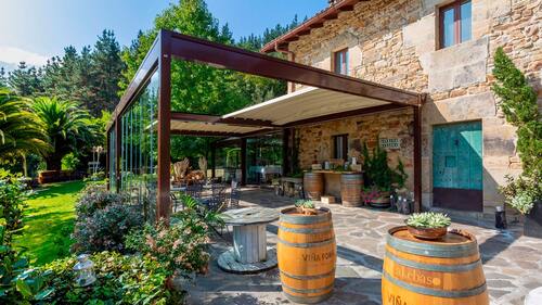 Pérgola hostelería techo retráctil Bilbao Bizkaia